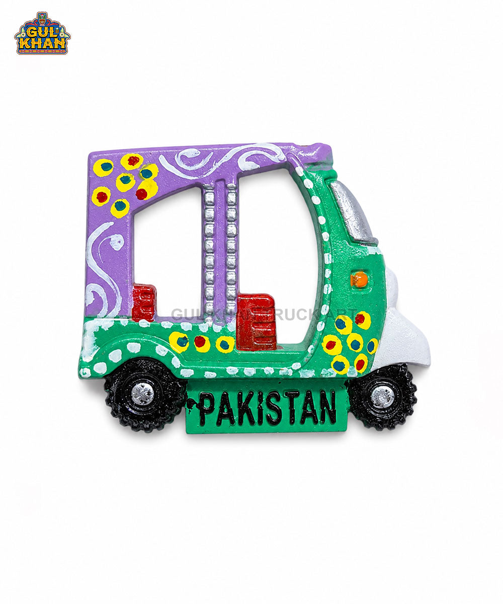 Hand-Painted Truck Art Rickshaw Magnet 01
