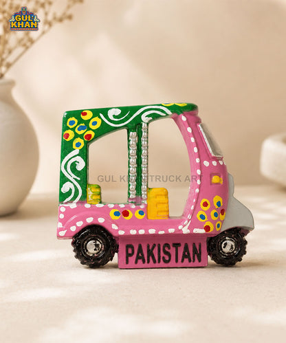 Hand-Painted Truck Art Rickshaw Magnet 02