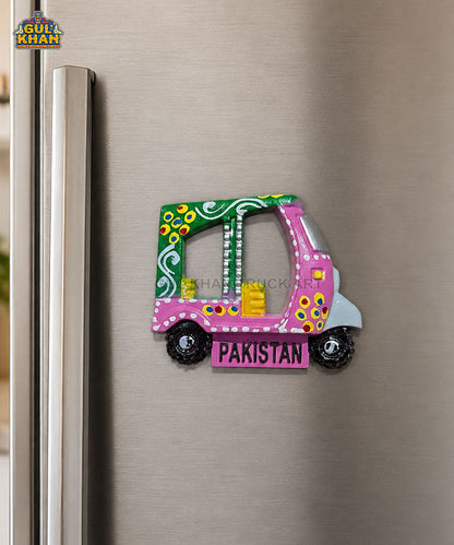 Hand-Painted Truck Art Rickshaw Magnet 02