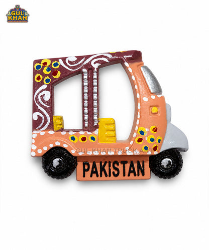 Hand-Painted Truck Art Rickshaw Magnet 03