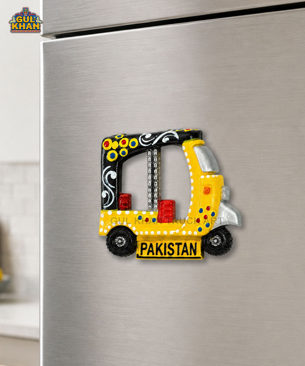Hand-Painted Truck Art Rickshaw Magnet 04