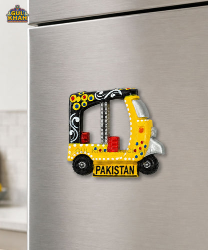 Hand-Painted Truck Art Rickshaw Magnet 04