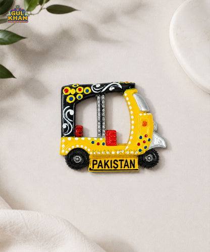 Hand-Painted Truck Art Rickshaw Magnet 04