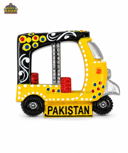 Hand-Painted Truck Art Rickshaw Magnet 04