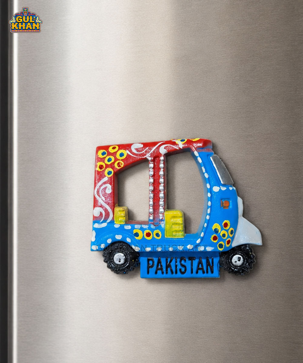Hand-Painted Truck Art Rickshaw Magnet 05