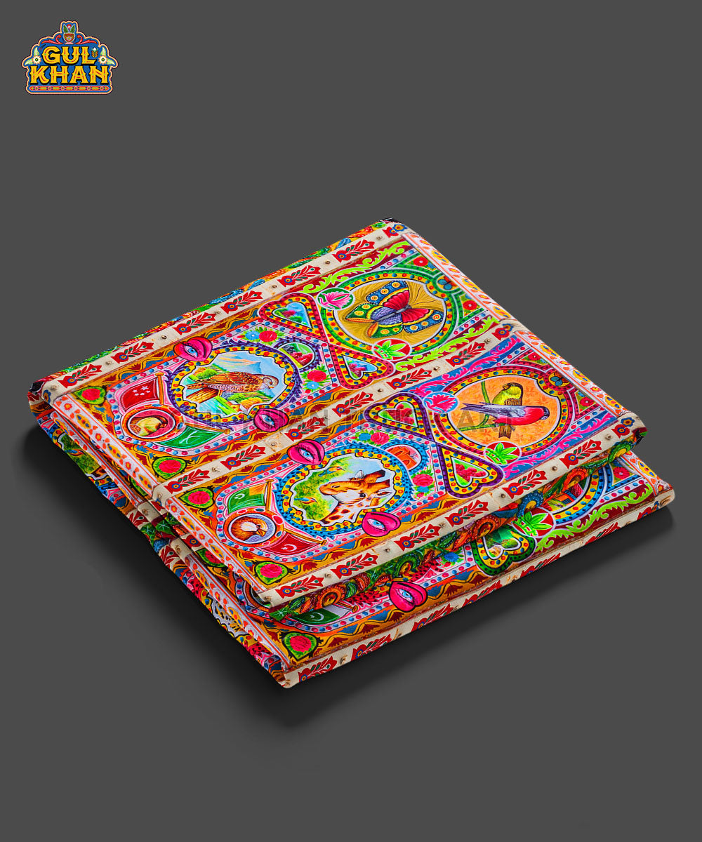 Traditional Truck Art Shawls - Gul Khan Truck Art