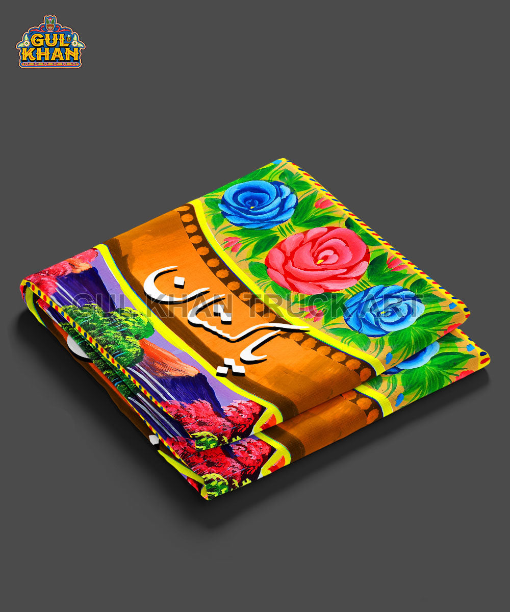 Dil Dil Pakistan Printed Truck Art Shawls - Gul Khan Truck Art