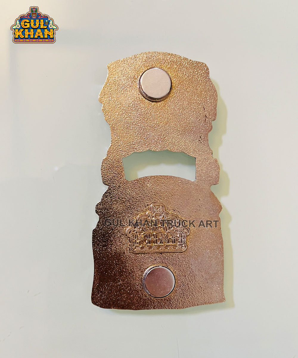 Truck Premium Metal Fridge Magnet & Opener