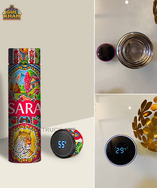 Printed Travel Bottle 0020 - Gul Khan Truck Art