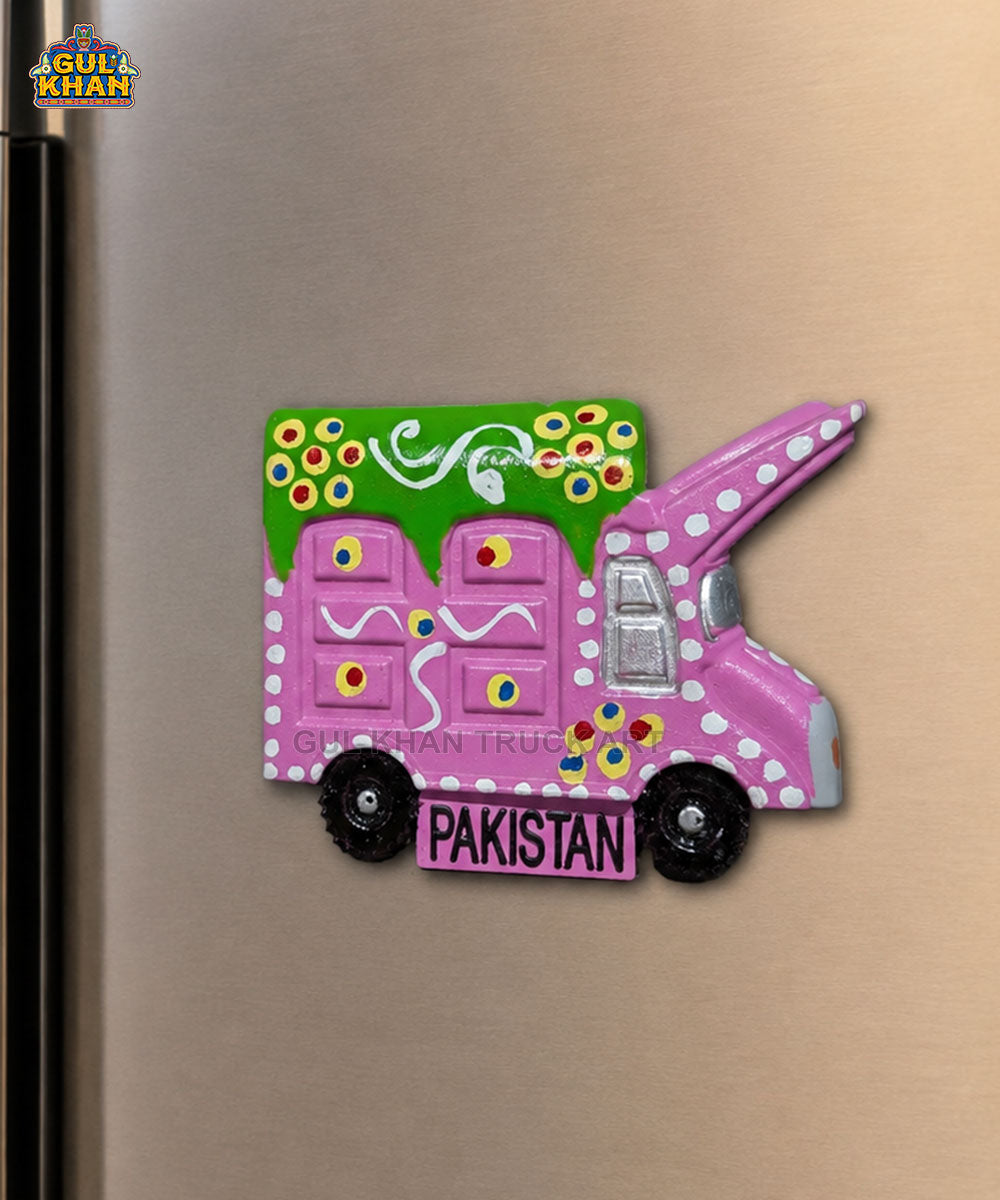 Hand-Painted Truck Art Truck Magnet 01