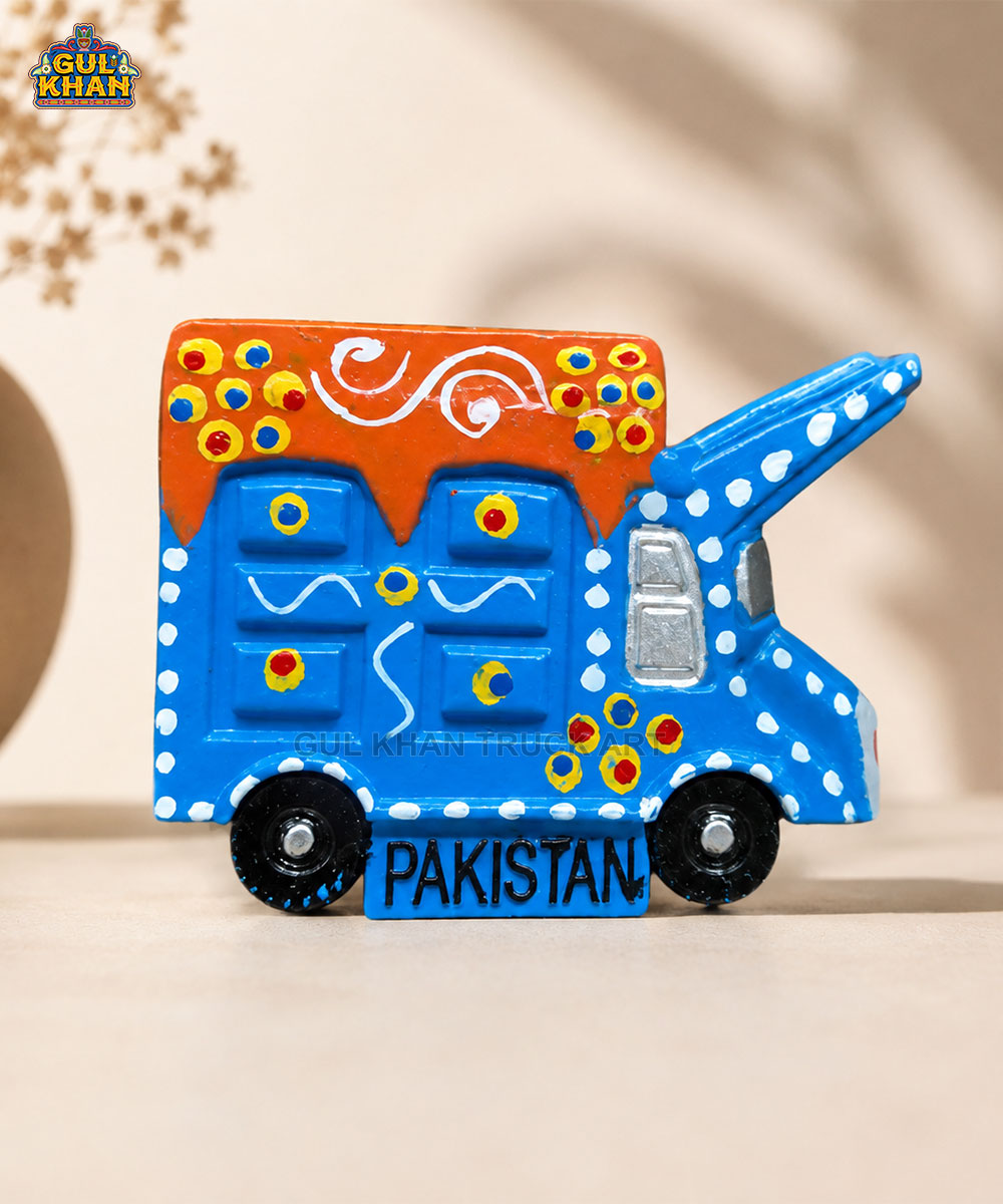Hand-Painted Truck Art Truck Magnet 02