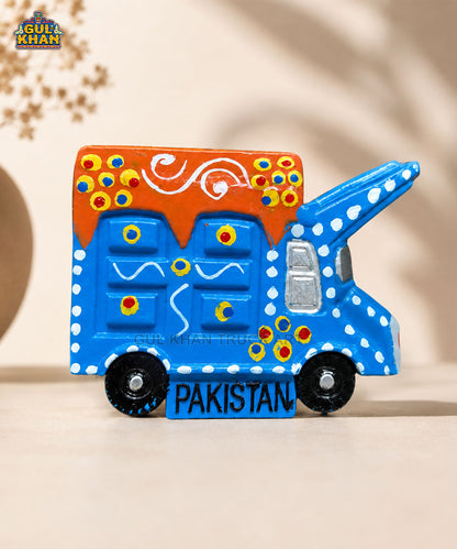 Hand-Painted Truck Art Truck Magnet 02