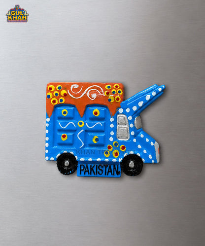 Hand-Painted Truck Art Truck Magnet 02