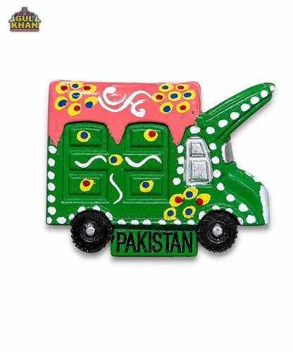Hand-Painted Truck Art Truck Magnet 03