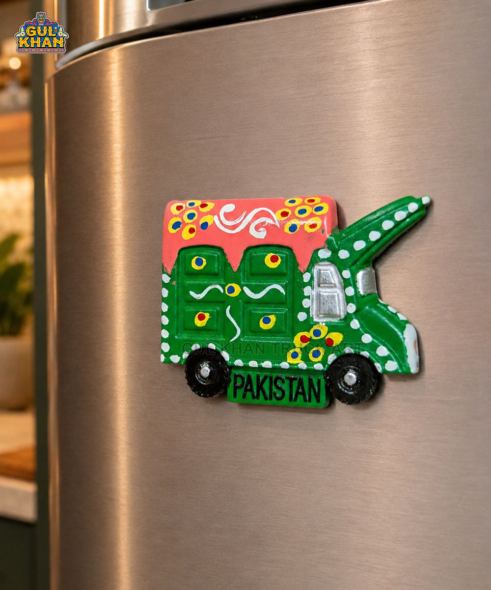 Hand-Painted Truck Art Truck Magnet 03