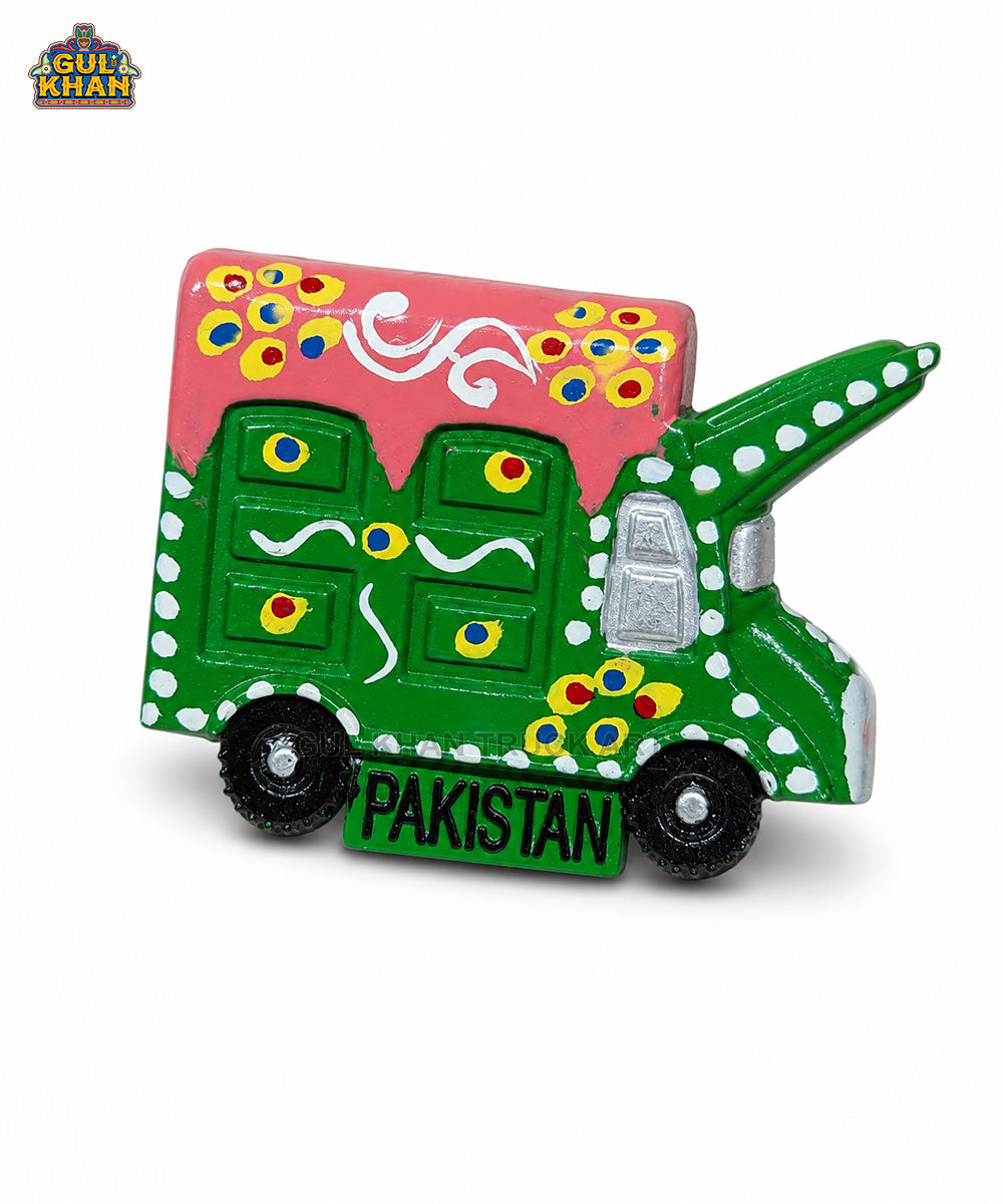 Hand-Painted Truck Art Truck Magnet 03