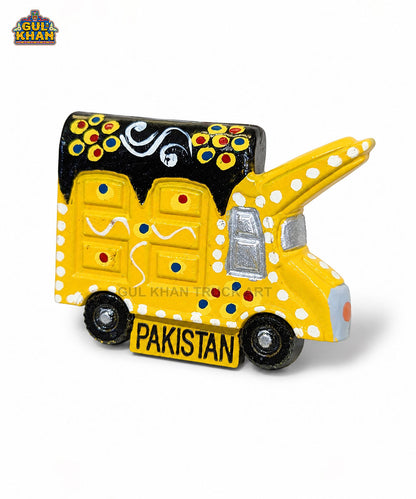 Hand-Painted Truck Art Truck Magnet 04