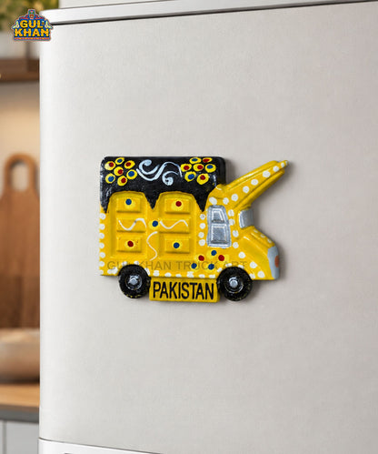 Hand-Painted Truck Art Truck Magnet 04
