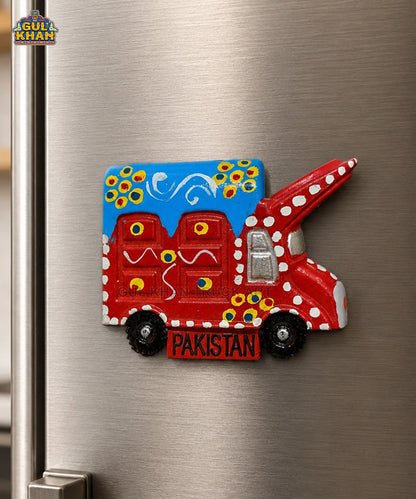 Hand-Painted Truck Art Truck Magnet 05