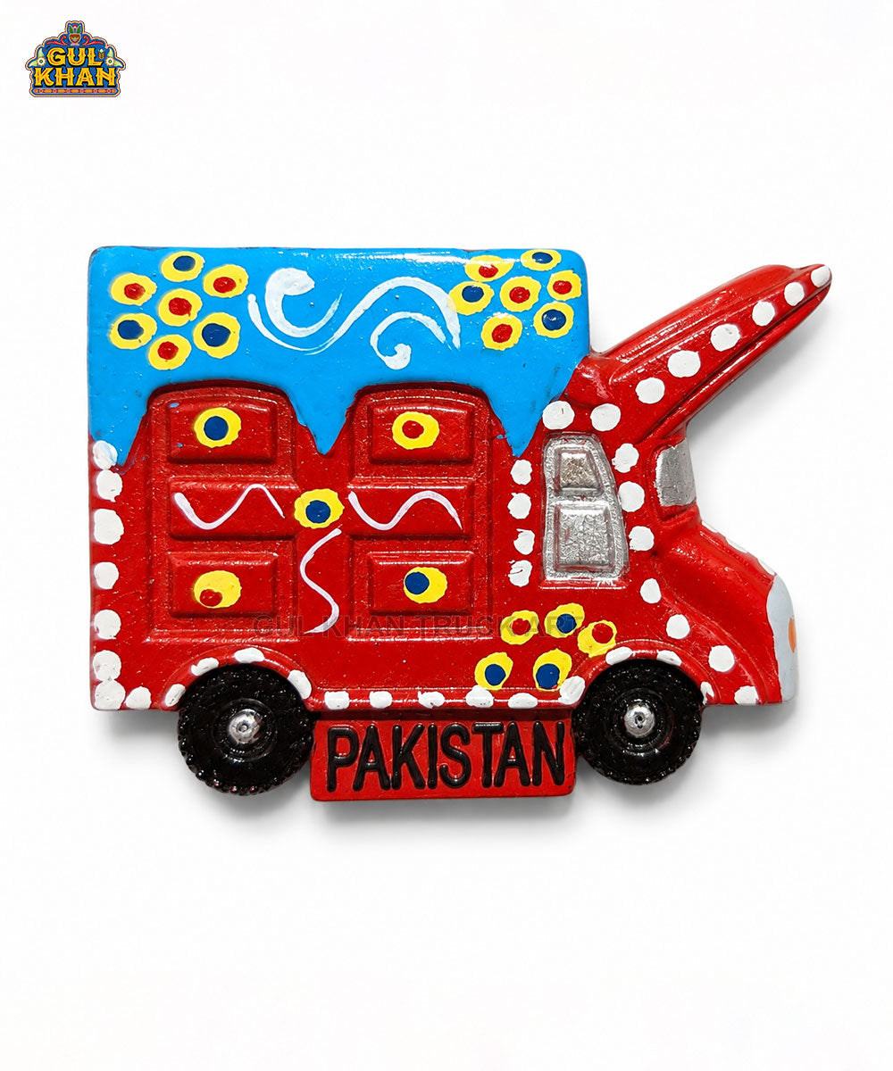 Hand-Painted Truck Art Truck Magnet 05