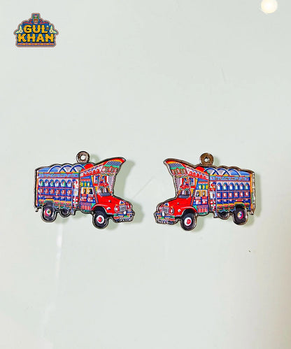 Truck Metal Ear Rings - Gul Khan Truck Art