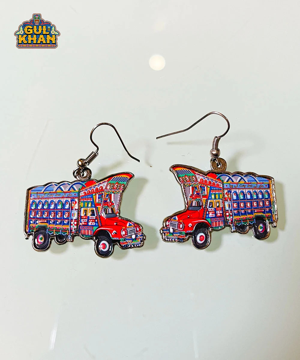 Truck Metal Ear Rings - Gul Khan Truck Art