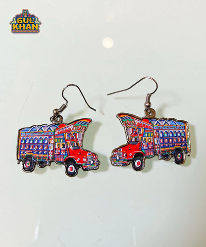 Truck Metal Ear Rings - Gul Khan Truck Art