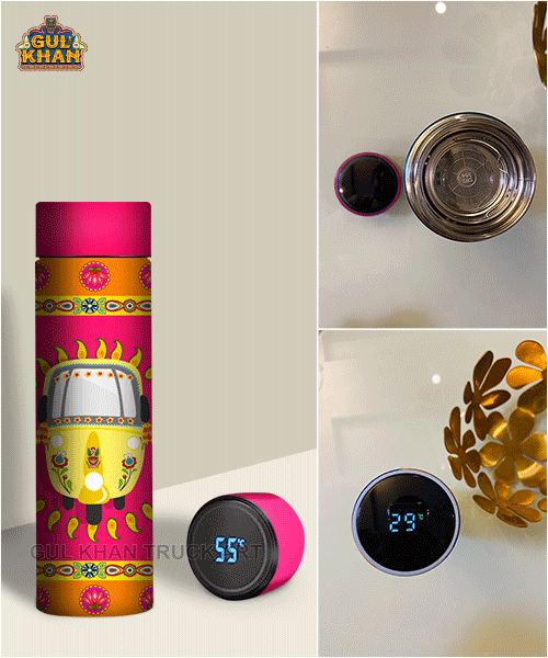 Printed Travel Bottle 0013 - Gul Khan Truck Art