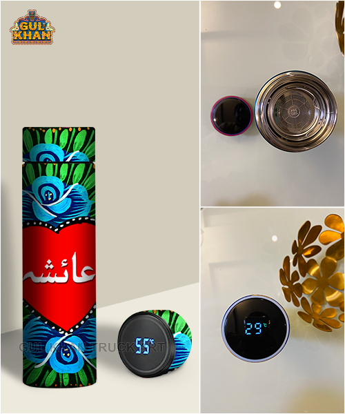 Customized Printed Travel Bottle 003 - Gul Khan Truck Art