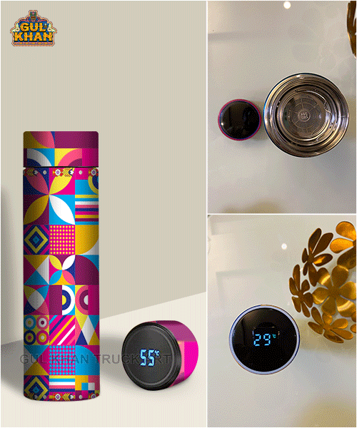 Printed Travel Bottle 005 - Gul Khan Truck Art