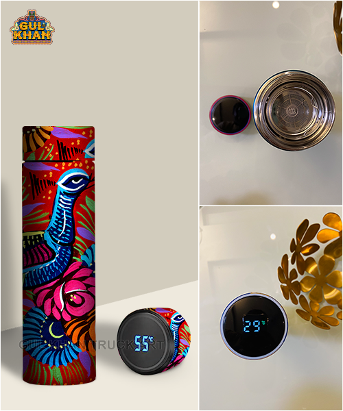 Printed Travel Bottle 009 - Gul Khan Truck Art