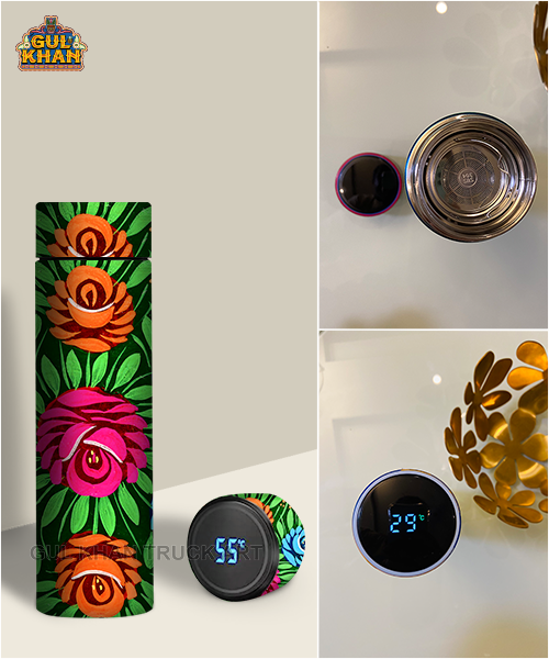 Printed Travel Bottle 008 - Gul Khan Truck Art