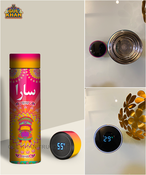 Customized Printed Travel Bottle 004 - Gul Khan Truck Art