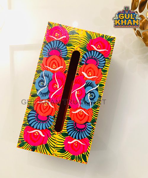 Handpainted Tissue Box Design 11137