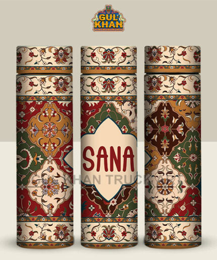 Persian Artisan Edition Printed Travel Bottle Customized (03) - Gul Khan Truck Art