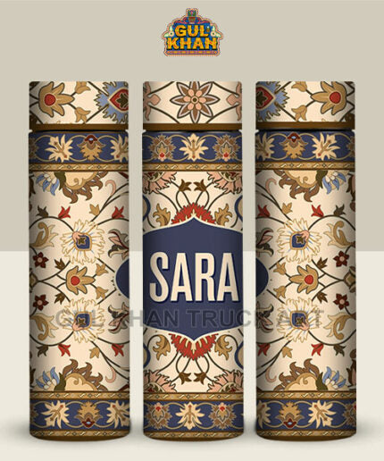 Persian Artisan Edition Printed Travel Bottle Customized (01) - Gul Khan Truck Art
