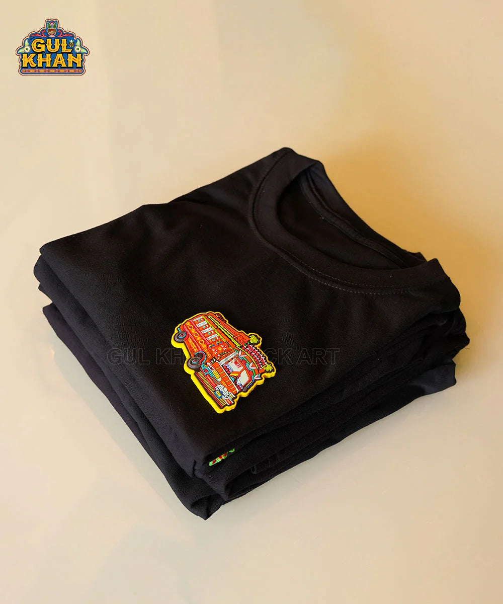W11 Rubber Patch T-Shirt - Gul Khan Truck Art