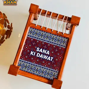 Ajrak Charpai Tray Printed Design - Gul Khan Truck Art