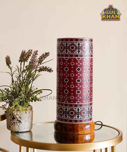 Ajrak Design Printed Acrylic Lamp - Gul Khan Truck Art