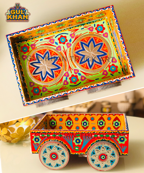 Tray On Wheel 1113 - Gul Khan Truck Art