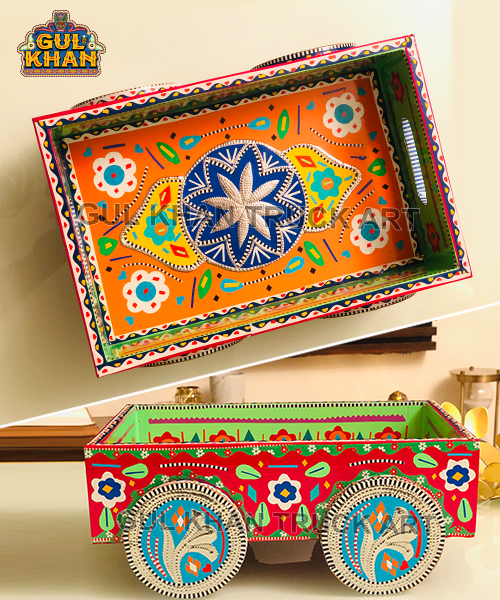 Tray on Wheels 1119 - Gul Khan Truck Art