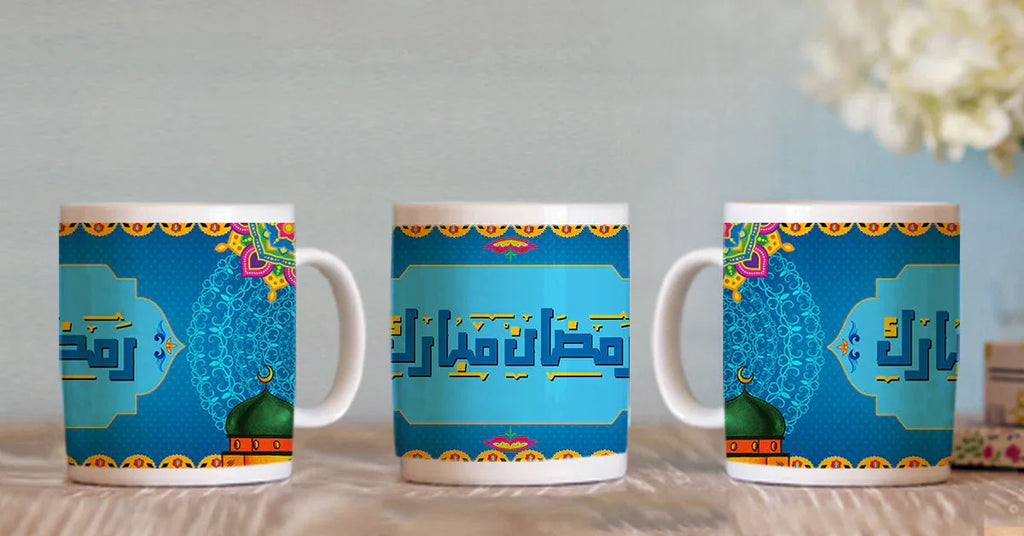 Ramadan Mubarak Printed Truck Art Ceramic Mug - Gul Khan Truck Art