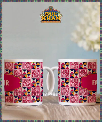 Sindhi Ralli Inspired Printed Truck Art Ceramic Mug 01