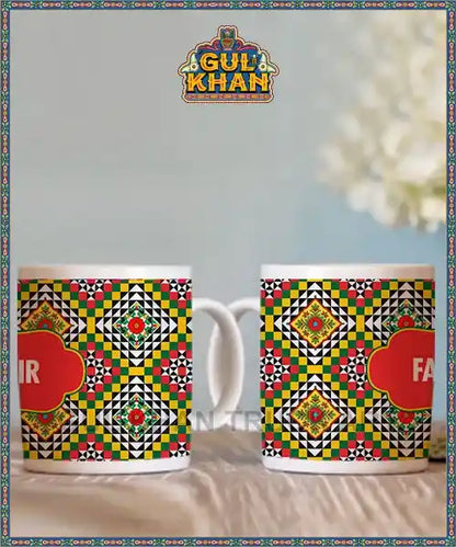 Sindhi Ralli Inspired Printed Truck Art Ceramic Mug 05