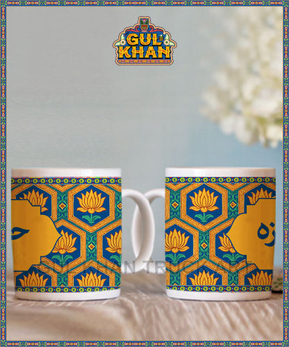 Mughal Artisan Printed Ceramic Mug 02 - Gul Khan Truck Art