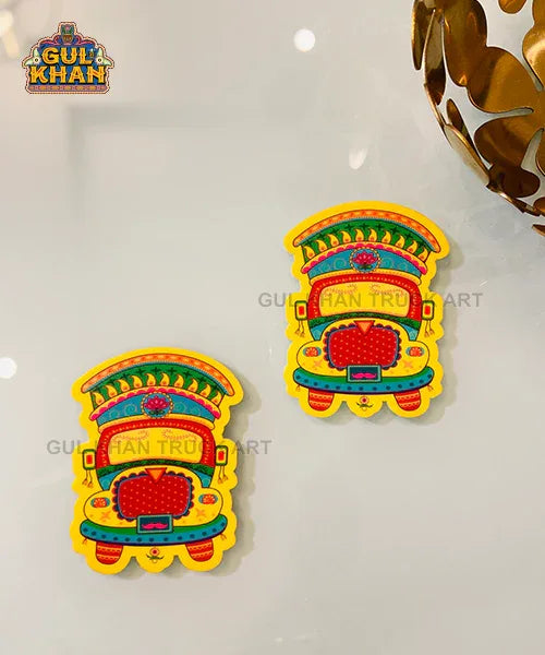 Acrylic Coasters 004 - Gul Khan Truck Art