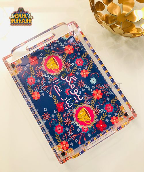 Acrylic Digital Tray with Handle (ACDTH 002)