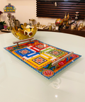 Acrylic Ludo Tray (With Steel Handle) 004 - Gul Khan Truck Art