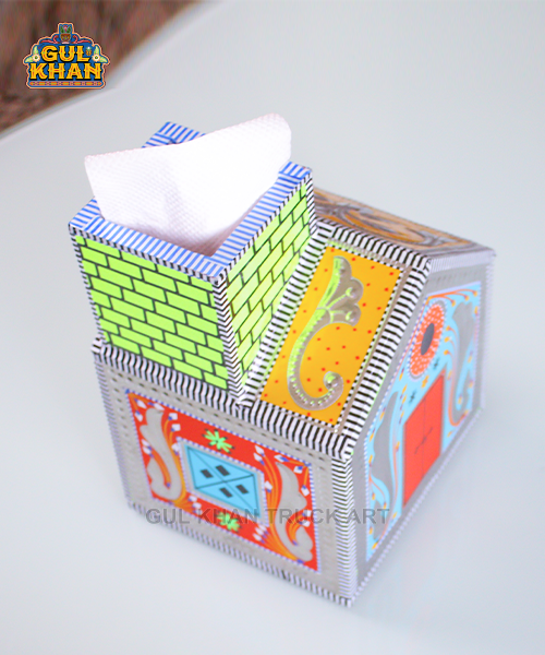Chamakpatti House Tissue Box Design 11150 - Gul Khan Truck Art