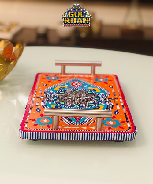 Chamakpatti Tray Mini (Steel Handle) 0031 - Gul Khan Truck Art